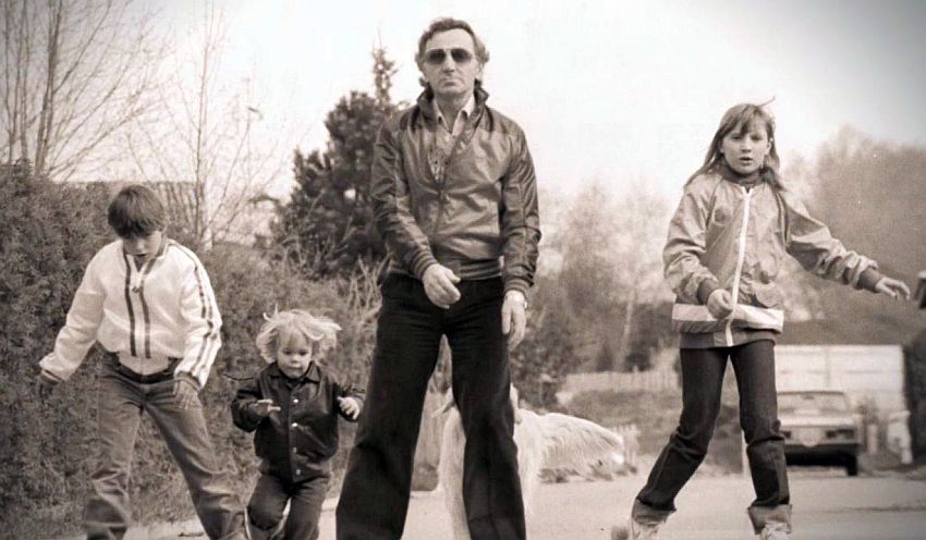 Charles Aznavour et ses enfants