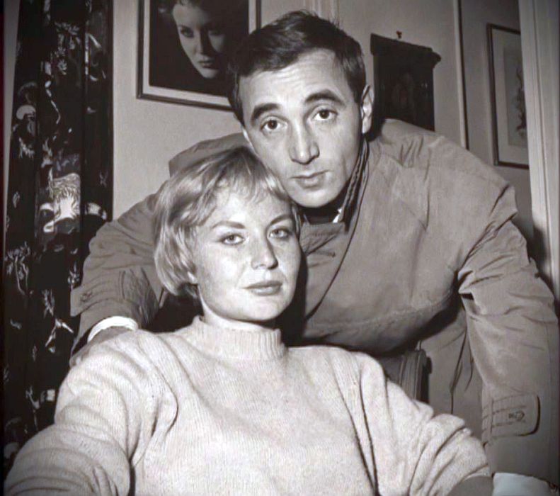Charles Aznavour avec Evelyne