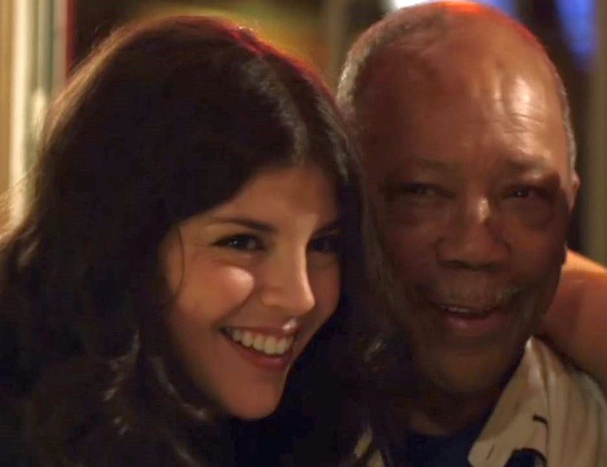 Nikki Yanowsky et Quincy Jones