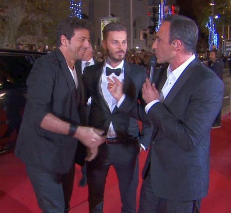 Patrick Bruel, M Pokora et Nikos Aliagas NRJ awards 2014 Cannes
