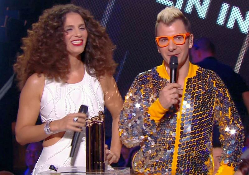 Elisa Tovati et Michael Youn NRJ awards 2014