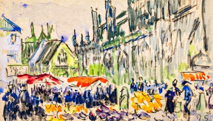 Quimper par Paul Signac