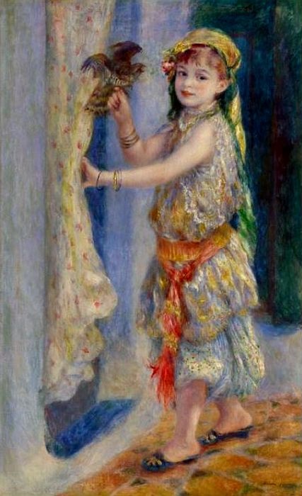 enfant &agrave; l'oiseau par Renoir